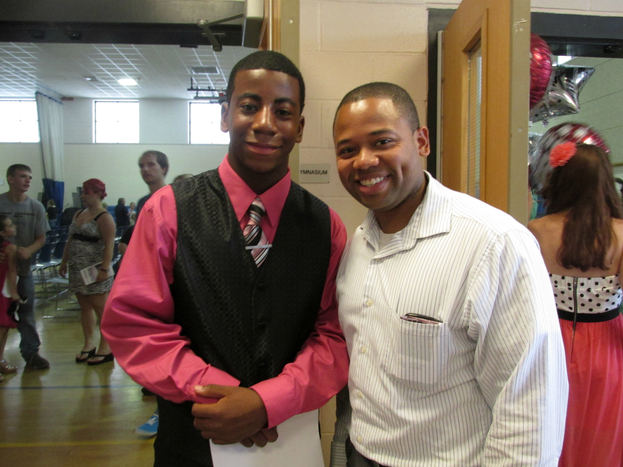 Elijah and a YOUTH POWER! constituent at a community outing