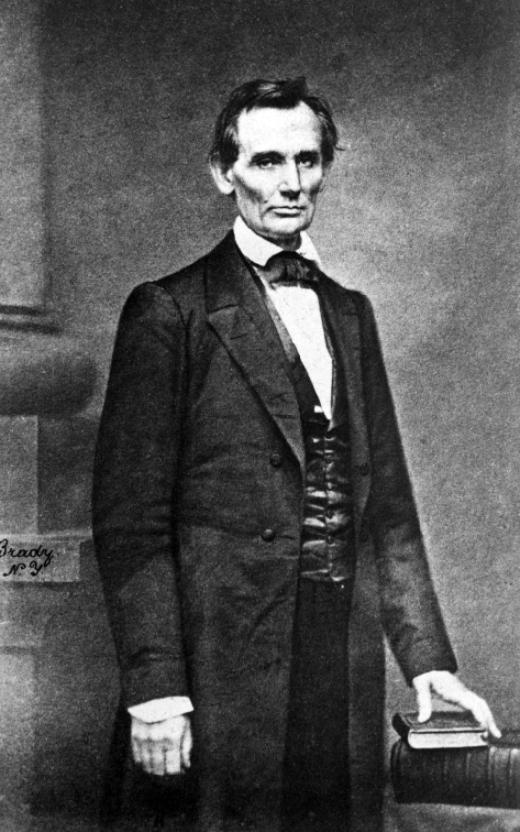 Photo of Abraham Lincoln at Cooper Union, February 27, 1860. From NYS Archives Series A3045-78.