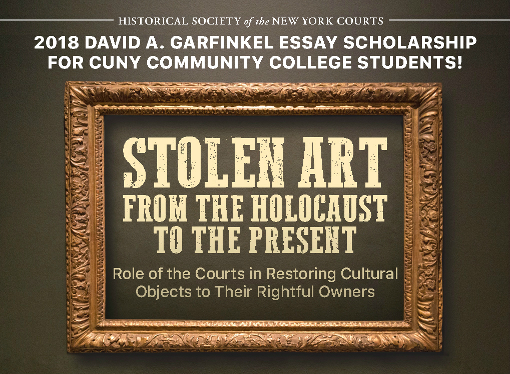 Changes Coming to the David A. Garfinkel Essay Scholarship
