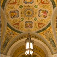 Vestibule Ceiling Featuring Classical Figures