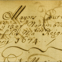 Document from the Mayor's Court, 1674