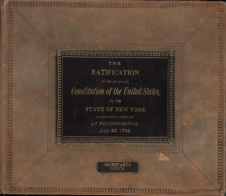 the essays urging ratification during the new york