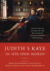 Cover of Judith S. Kaye In Her Own Words