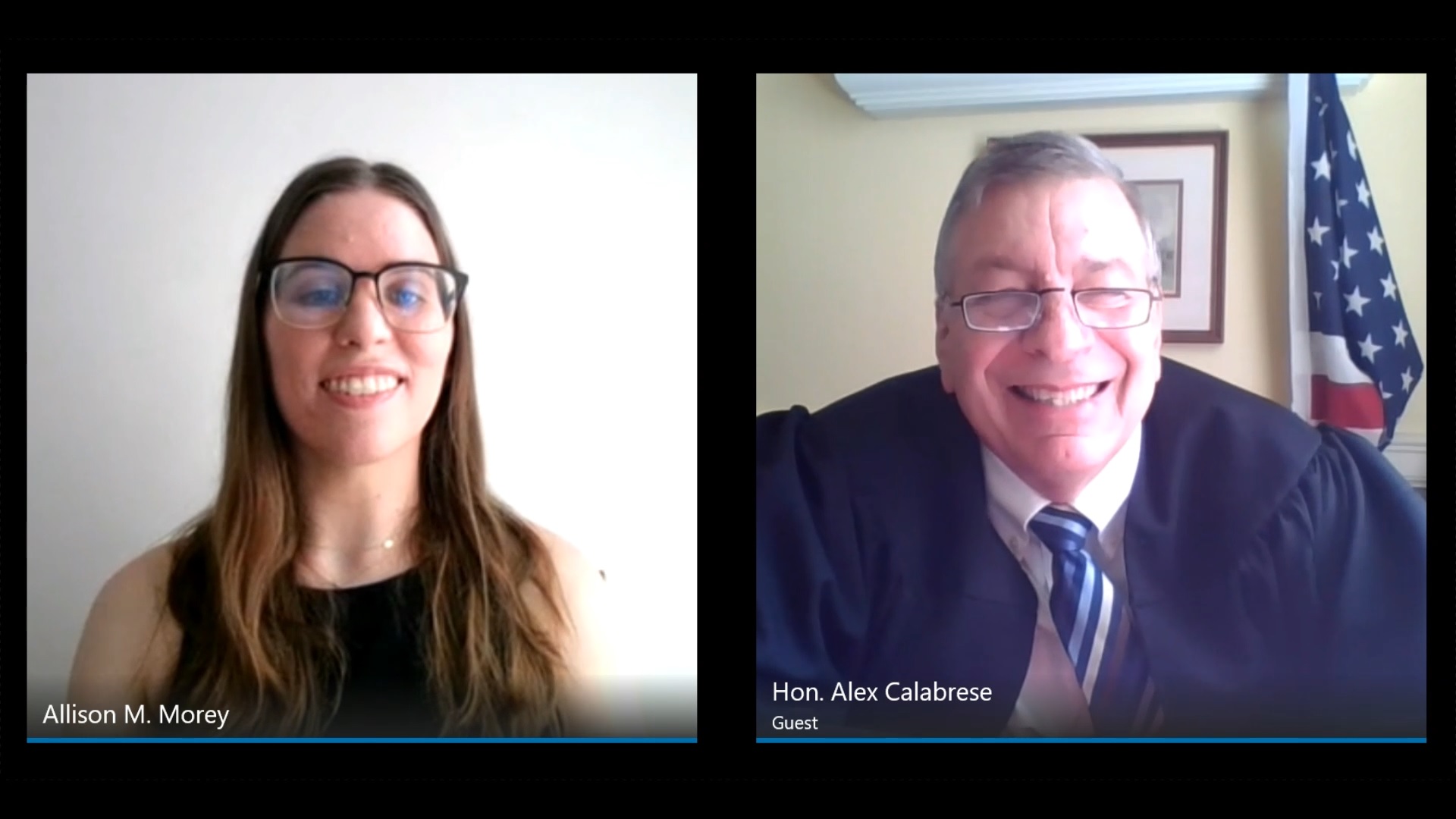 Interview with Hon. Alex Calabrese & Allison Morey