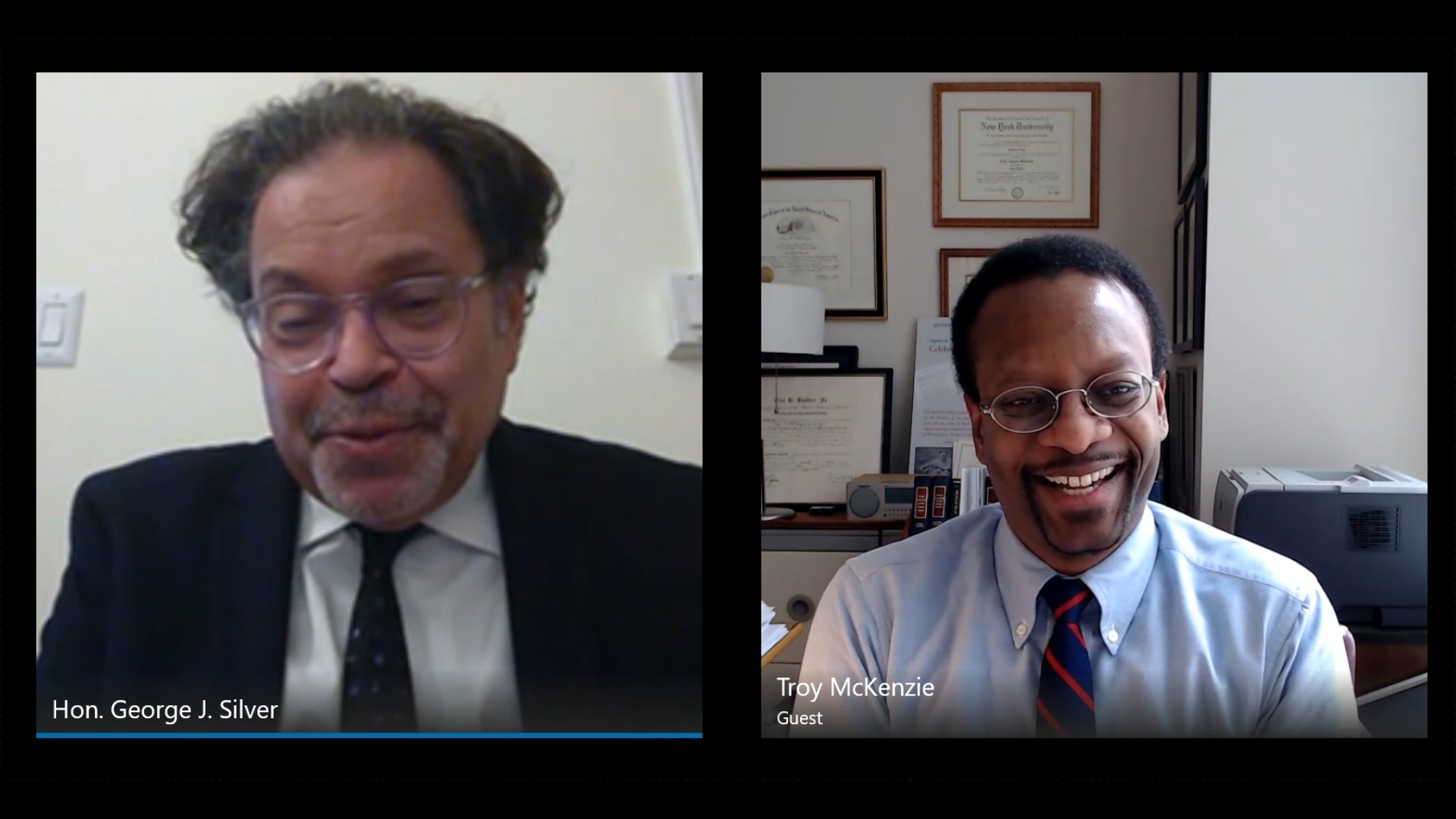 Interview with Hon. George J. Silver & Prof. Troy A. McKenzie