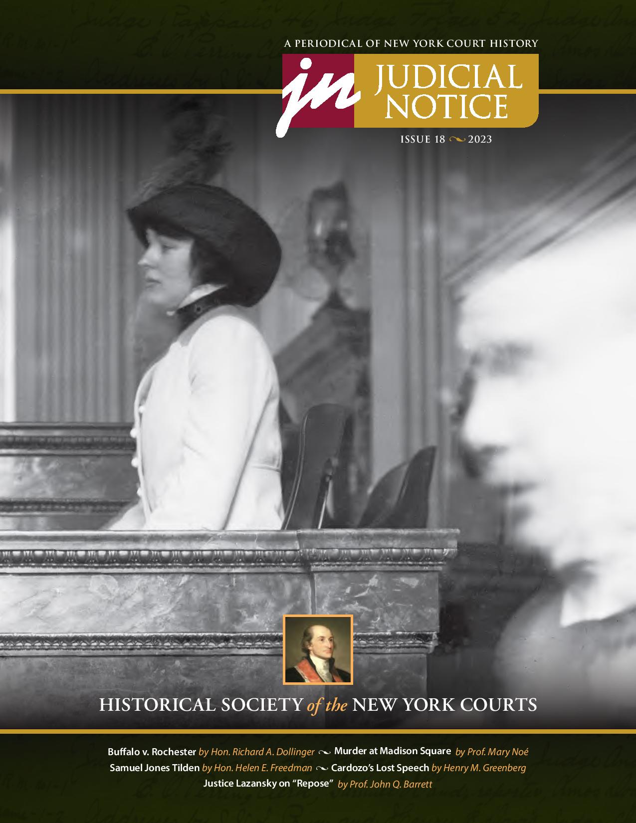 Cover of Judicial Notice Issue 18